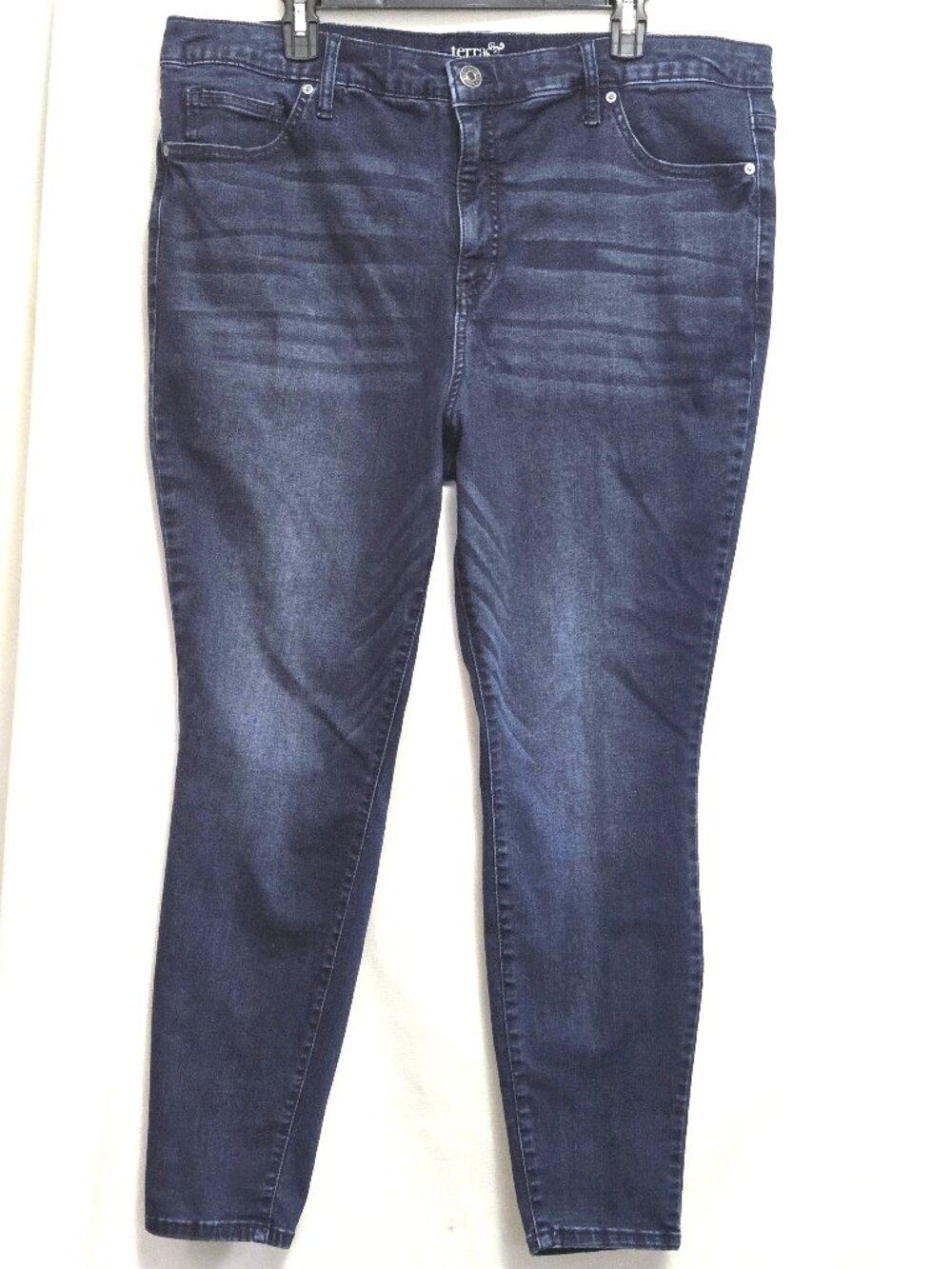 TERRA & SKY Blue Stretch Denim Core Skinny Jeans.